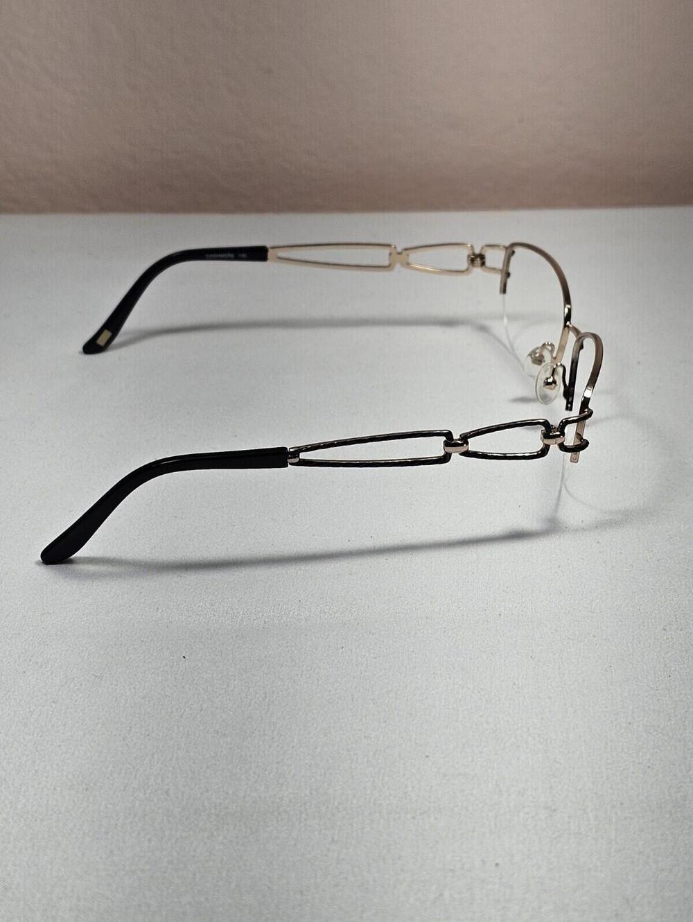 Cashmere 470 Eyeglasses 135 Gold And Black FRAMES ONLY - Picture 4 of 10